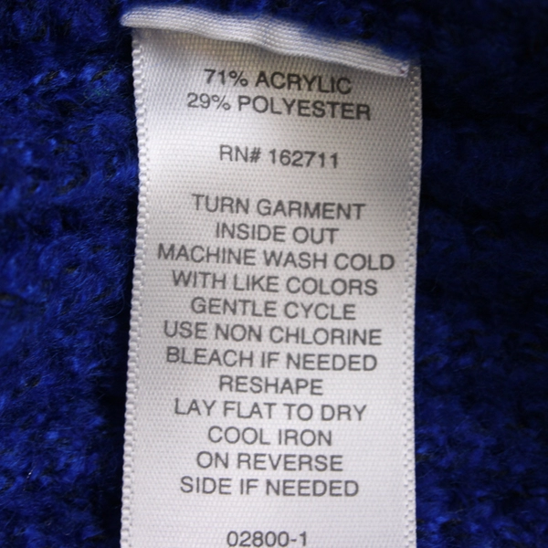 Liz Claiborne Ultramarine Blue Knitted Long Sleeve Sweater Women's Size XXL