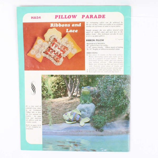 Pillow Parade Pillows for Young and Old Creative American Crafts Series 1976 PB