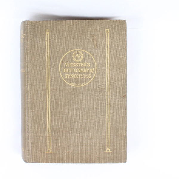 Vintage Webster's Dictionary of Synonyms 1942 First Edition Hardcover Thumb Ind