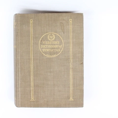 Vintage Webster's Dictionary of Synonyms 1942 First Edition Hardcover Thumb Ind