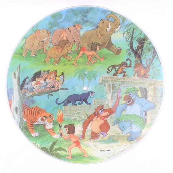 Walt Disney's The Jungle Book 1981 Soundtrack on a Picture Vinyl Disc No Cover