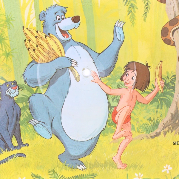 Walt Disney's The Jungle Book 1981 Soundtrack on a Picture Vinyl Disc No Cover
