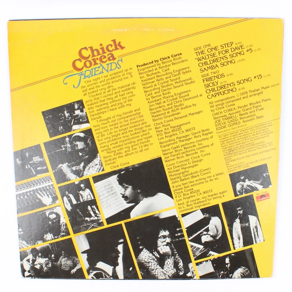 Chick Corea Friends Polydor 1978 Vinyl Record