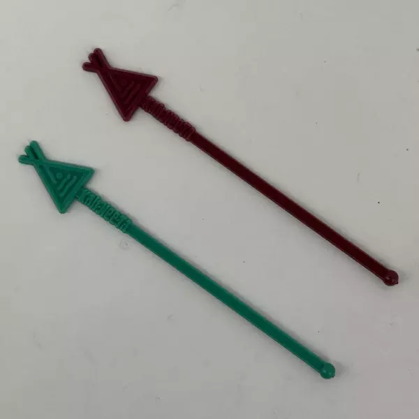 Lot of 11 Assorted Plastic Swizzle Sticks