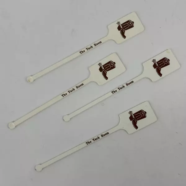 Lot of 11 Assorted Plastic Swizzle Sticks