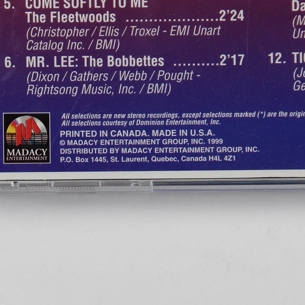 The Fabulous 50’s Disc #2 Music CD of the 50s Madacy Entertainment Group 1999