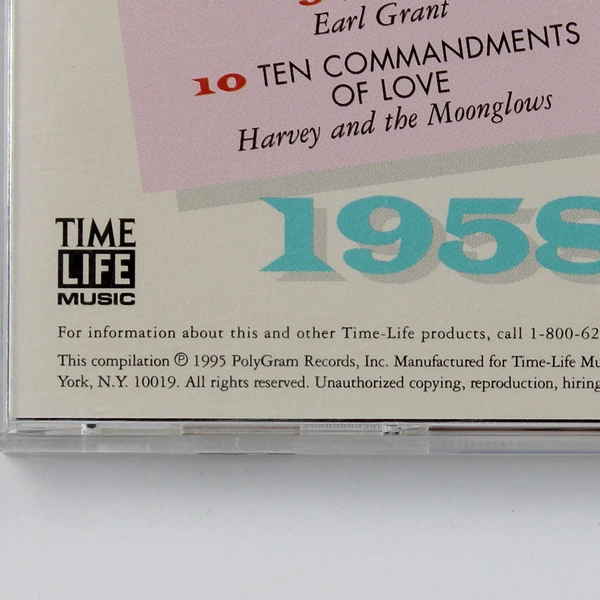 Time Life The Heart Of Rock 'n' Roll 1958 Music CD 1995 Polygram Records