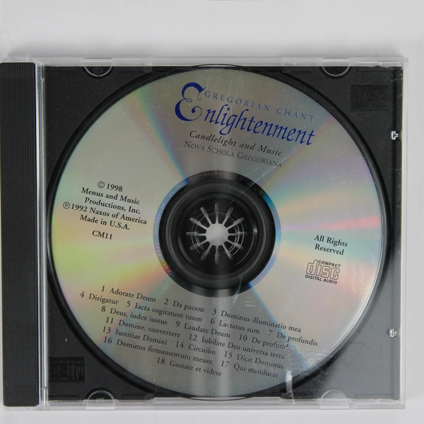 Gregorian Chants Enlightenment Candlelight & Music 1998 Music CD