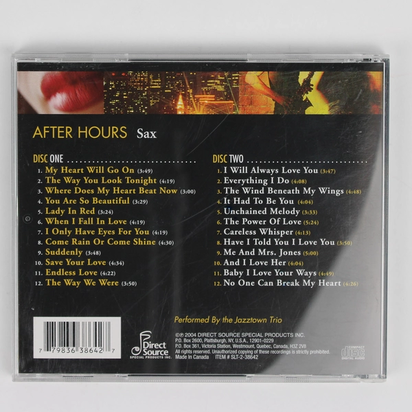 After Hours Sax Jazztown Trio 2004 2-CD Set Jazz Direct Source