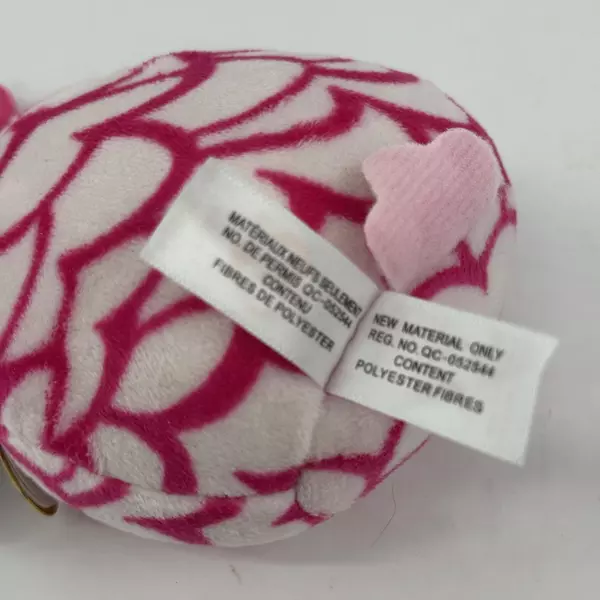 2022 TY Mini Beanie Squish-A-Boos Plush PINKY the Pink Owl 3 inches Key Clip