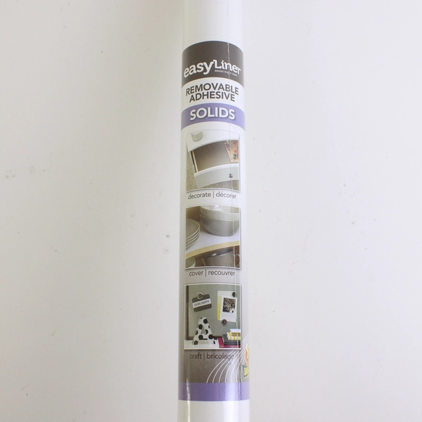 Duck EasyLiner Removable Adhesive Laminate Solids White 20 In x 15 Ft