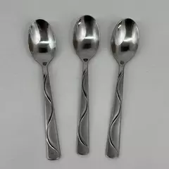 Lot of 3 Cambridge Teaspoons Boa Frost Stainless Steel 6 7/8" Made in China