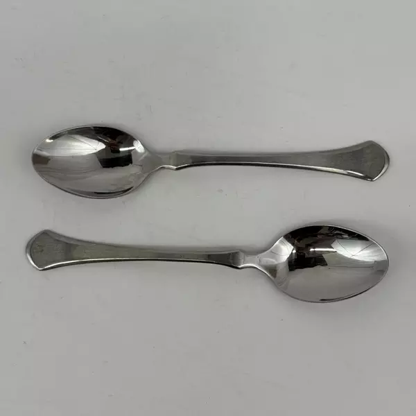 Lot of 2 Dalia Soup Spoons Basque Pattern Stainless Steel 7 3/4" Made in Spain