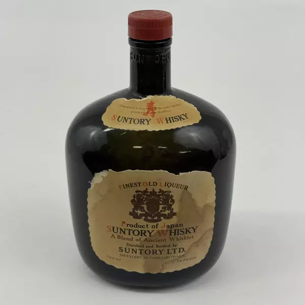 Vintage Suntory Embossed Japanese Whisky Bottle 760 ml Empty 