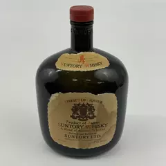 Vintage Suntory Embossed Japanese Whisky Bottle 760 ml Empty 