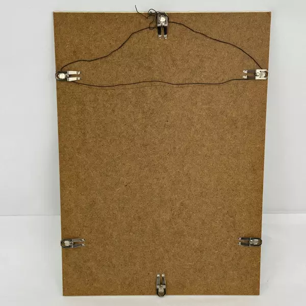 Glass Framed Parchment Print Of A Page From The Gutenberg Bible In Latin #1