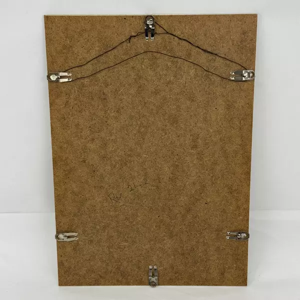 Glass Framed Parchment Print Of A Page From The Gutenberg Bible In Latin #2