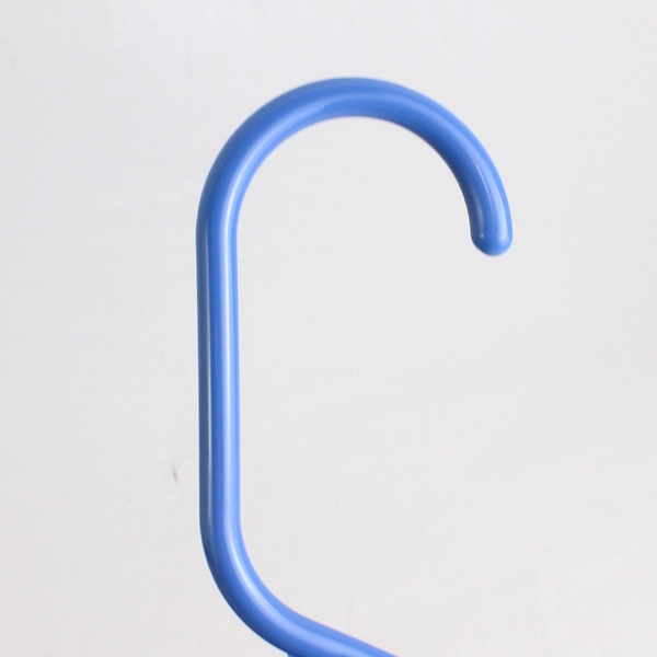 Lot of 10 Sky Blue Tubular Notched Clothing Hangers