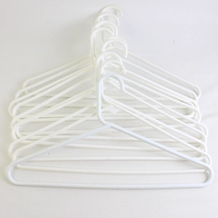 Lot of 10 White Traditional Clothing Hangers