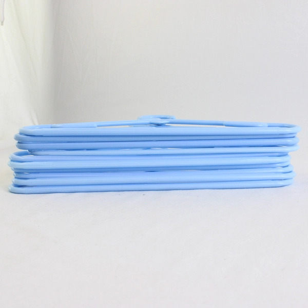 Lot of 10 Baby Blue Tubular Childs Clothing Hangers