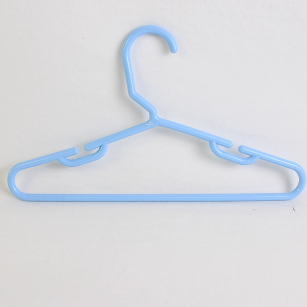 Lot of 10 Baby Blue Tubular Childs Clothing Hangers