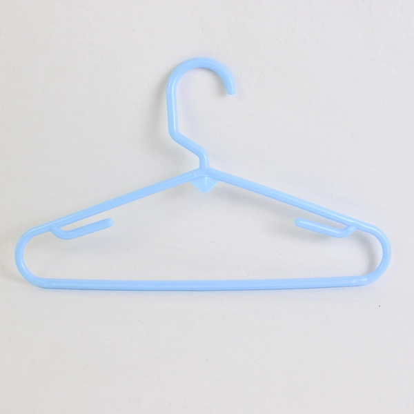 Lot of 10 Baby Blue Tubular Childs Clothing Hangers