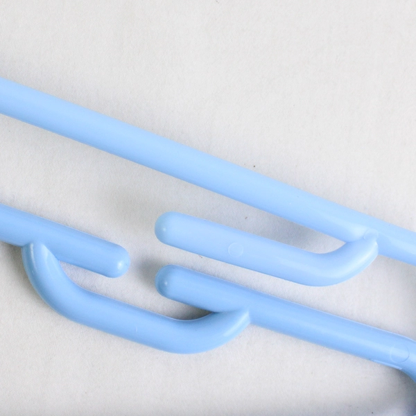 Lot of 10 Baby Blue Tubular Childs Clothing Hangers