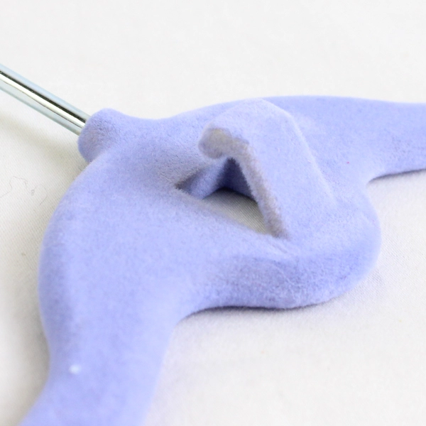 Lot of 10 Various Colors Flocked Child Clothing Hangers