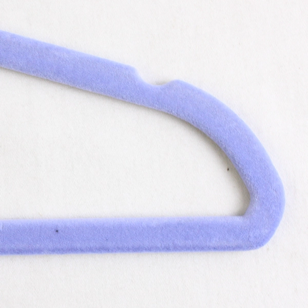 Lot of 10 Various Colors Flocked Child Clothing Hangers