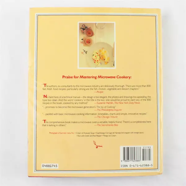 Microwave Diet Cookery 1988 Hardcover Cookbook Thelma Snyder Marcia Cone