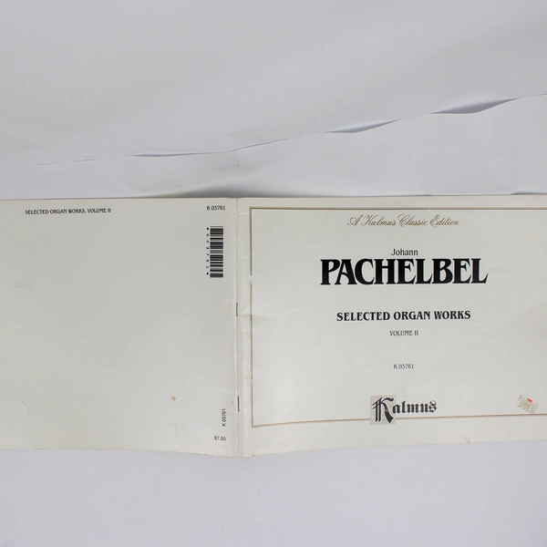 Selected Organ Works Vol II by Johann Pachelbel Kalmus Classic Edition PB