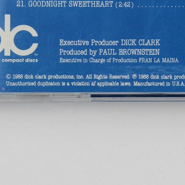 Dick Clark's All Time Hits Vol 1 1988 Music CD 