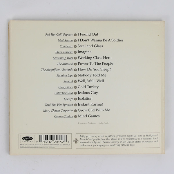 Working Class Hero A Tribute to John Lennon 1995 Music CD Hollywood Records