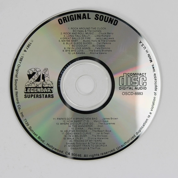 21 Legendary Superstars Music CD Various Artists Original Sound Entertainment