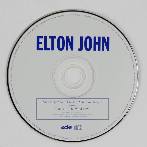 Elton John Single Something About The Way You Look CD 1997 