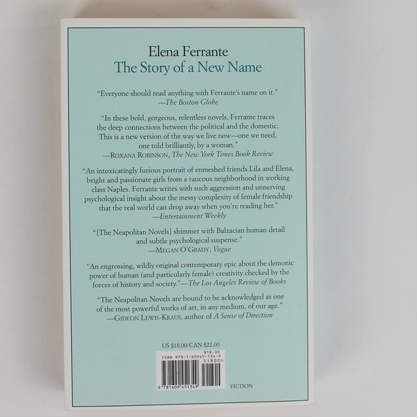The Story of a New Name by Elena Ferrante #2 Neapolitan Novels 2013 Paperback