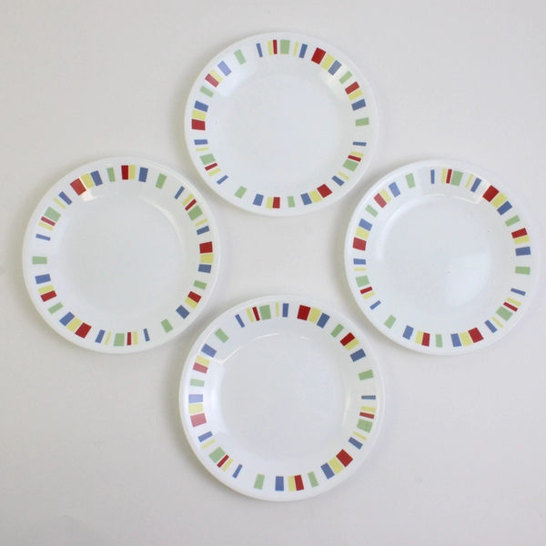 Lot of 4 Corelle Coming Memphis Bread & Butter Plates Chip & Break Resistant