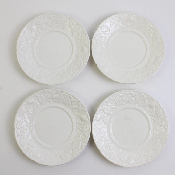 Lot Of 4 Mikasa English Countryside White Saucer Plates DP900