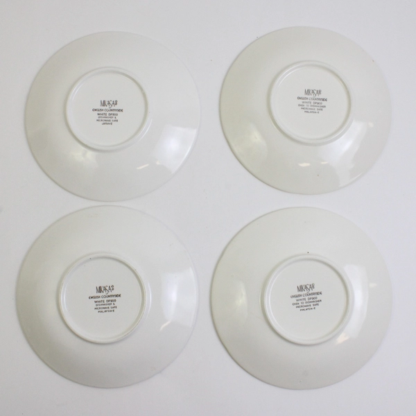 Lot Of 4 Mikasa English Countryside White Saucer Plates DP900