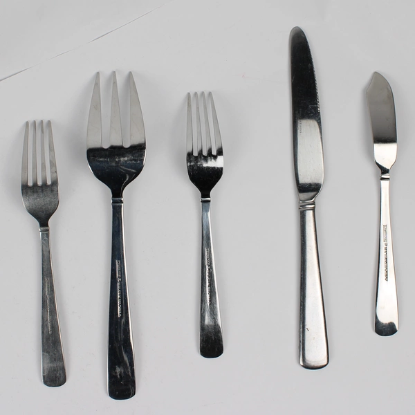 Lot Of 5 Cambridge Silver Ascot (Stainless) Assorted Flatware Forks & Knives