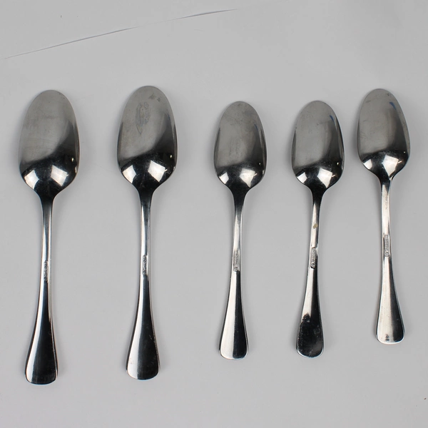 Lot Of 5 Oneida Silver Bellasana (Stainless) Flatware 3 Teaspoon 2 Soup Spoons