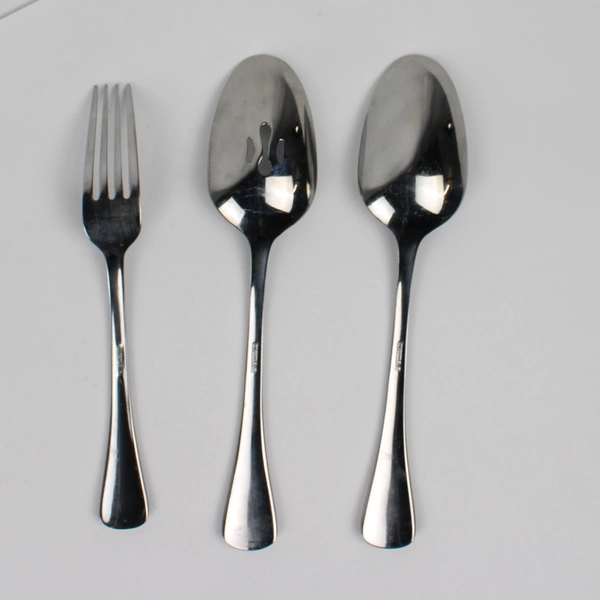 Lot Of 3 Oneida Silver Bellasana (Stainless) Flatware Serving Spoons Dinner Fork