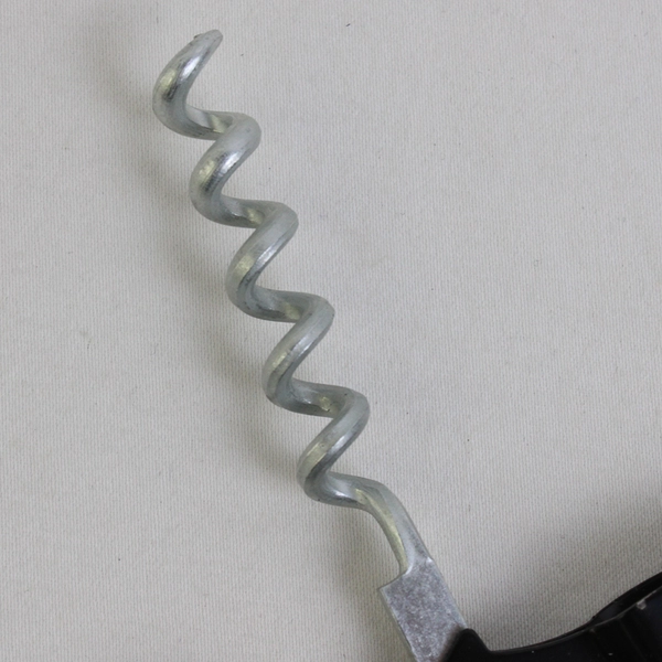 Lot Of 9 Unbranded Corkscrew Wine Bottle Opener Silver/Black 5" Long