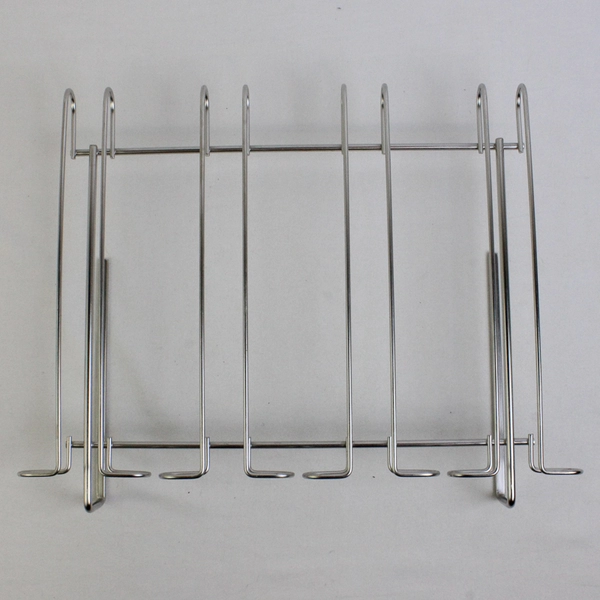 Unbranded Under Cabinet Stemware Wine Glass Rack Silver Metal