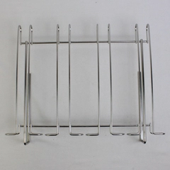 Unbranded Under Cabinet Stemware Wine Glass Rack Silver Metal