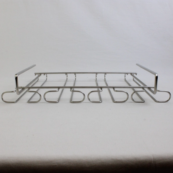 Unbranded Under Cabinet Stemware Wine Glass Rack Silver Metal