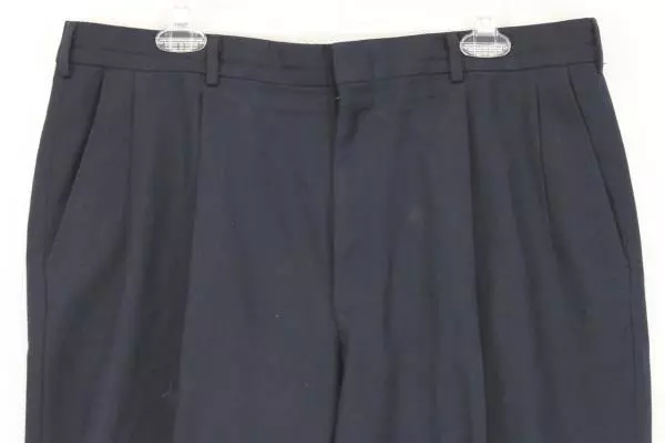 Murphy & Hartelius Navy Blue Dress Slacks Pants 38R Wool Blend Pre-Owned