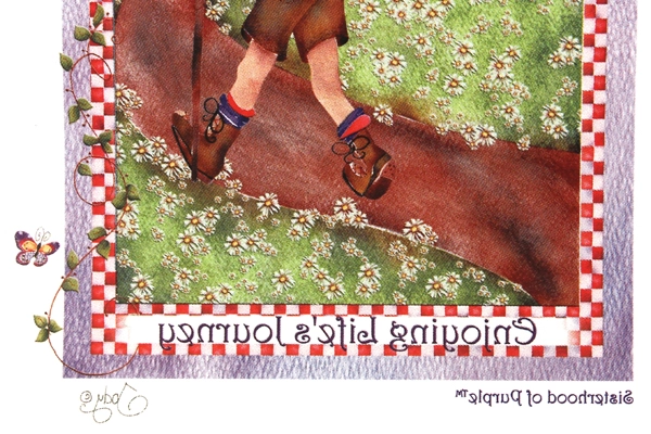 Club Lot of 10 Iron-On Transfer Red Hat Sisterhood of Purple Life's Journey Jody