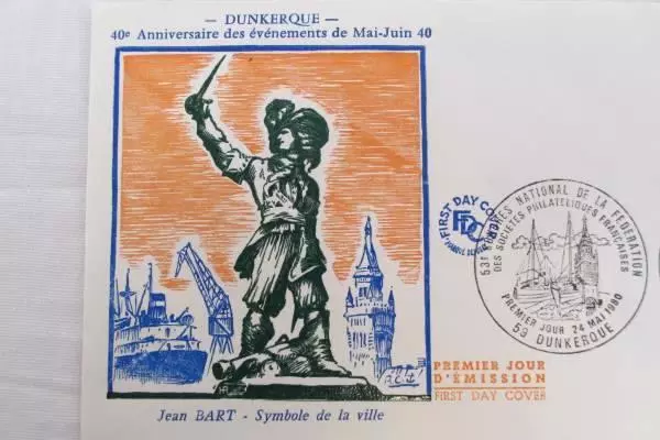 1980 France FDC Philatelic Conference Dunkirk Mint First Day Cover