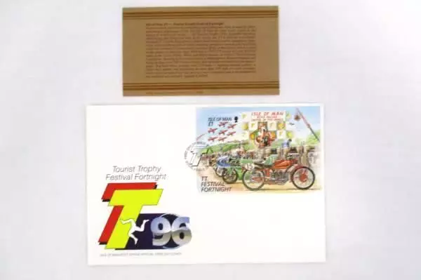 1996 Isle of Man FDC Tourist Trophy Festival First Day Cover - Mint
